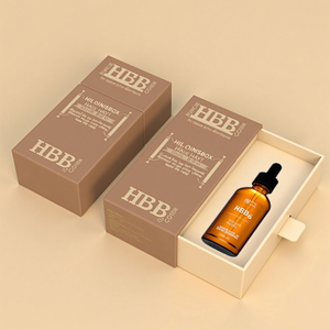 Luxury Custom Fashion Tincture Cardboard Drawer <strong>Box</strong> 30ml Essential Oil Dropper Bottle Skincare Packaging Beard Hair Oil <strong>Box</strong> - Product Image 2