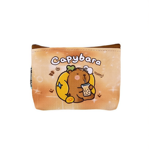 Portamonete Capibara 11.5x9cm con Portachiavi, Design Animale Carino - Product Image 1