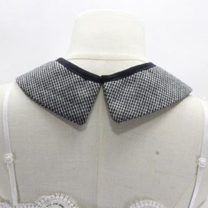 Diy Custom Houndstooth Afneembare Vrouwen Capelet Blouse Half Shirt Faux Nep Kraag - Product Image 3