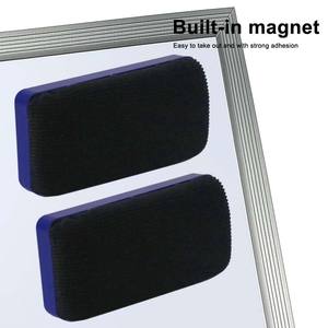 Borrador de pizarra blanca magnética de promoción, tamaño personalizado, tela mixta de terciopelo, plástico magnético, fácil de borrar, borrador de pizarra de tiza - Product Image 3