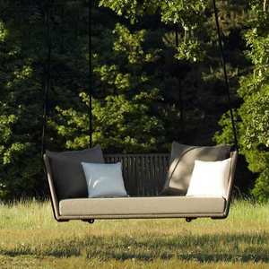 Mobilier à construire, chaise suspendue de gazébo de loisirs en rotin pour adulte, balançoire d'extérieur simple et Double - Product Image 4