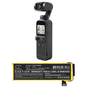 Аккумулятор для DJI Osmo Pocket, Osmo Pocket II, Osmo Pocket <span class=keywords><strong>2</strong></span> HB3, 7.70V 800mAh / 6.16Wh - Product Image 1