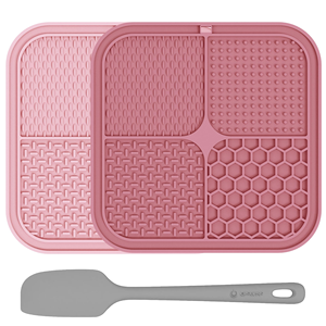 Alfombrilla de silicona personalizada para lamer para perros, plato de alimentación para mascotas con ventosas para entrenamiento, plato de comida lenta para mascotas - Product Image 1