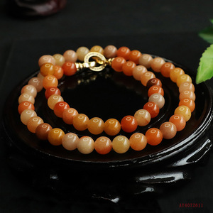Collar de Cuentas de Aventurina Natural Collar de Piedra Natural de Jade para Mujer Cristal Curativo Cuarzo Rosa Cadena <span class=keywords><strong>y</strong></span> Eslabones - Product Image 6