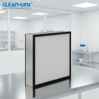 Panel de Papel de Fibra de Vidrio Clean-Link, Filtro de Aire ULPA, Elemento de Filtro HEPA H13/H14 para Campana de Flujo de Aire Laminar Industrial