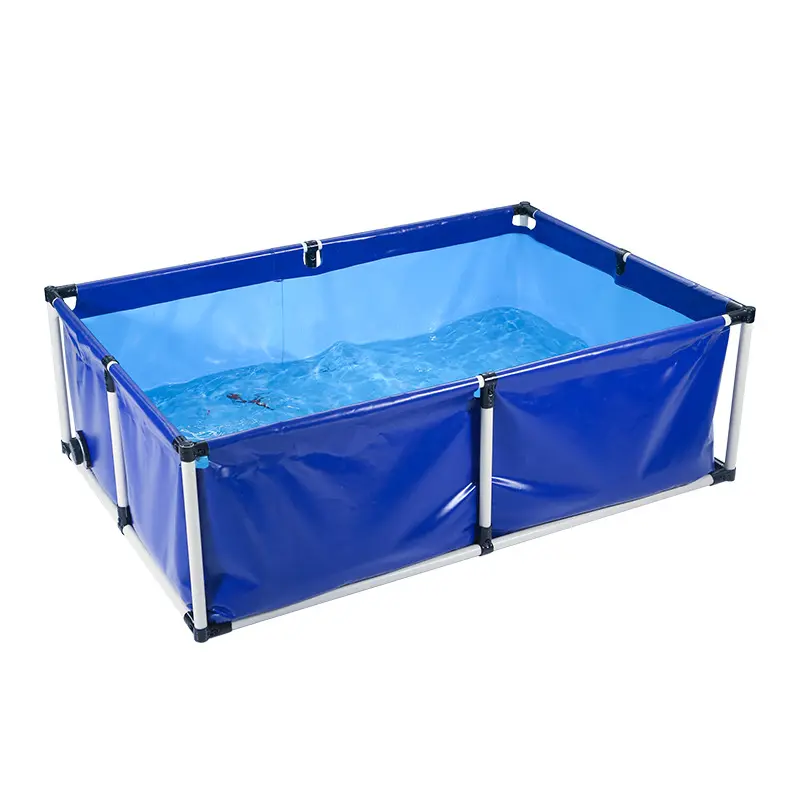 Bâche enduite de PVC de JLM pour le revêtement rectangulaire d'aquaculture de piscine d'aquarium