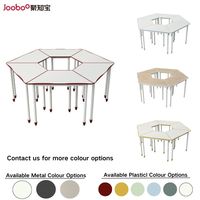 Ensemble chaise et bureau en bois à structure métallique réglable, durable et écologique pour étudiants du collège et de l'université, idéal pour les salles de classe et l'équipement scolaire