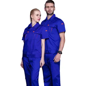 Uniforme de travail 2 pièces en tissu, chemise mécanique de lavage de voiture, pantalon Cargo, vêtements de travail