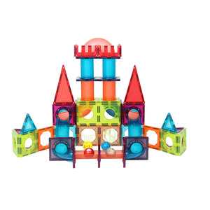 Venda Quente Conjunto de Blocos Magnéticos DIY para Crianças Brinquedo Educativo Seguro em Plástico ABS Moderno para Montar - Product Image 5