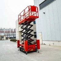 Élévateur à ciseaux sur chenilles à hauteur de travail de 10m pour travail pneumatique