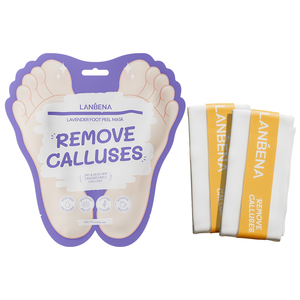 Masque exfoliant pour les pieds à la vitamine C pour adultes - Blanchissant et éliminateur de peaux mortes - Product Image 1