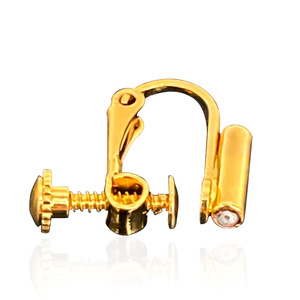 Clip-on Earrings Copper Alloy <b>Screw</b> Type Painless For Unisex Jewelry Making - Product Image 5