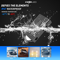 4 lampes LED pour calandre avec faisceau de commande, 7 modes d'éclairage, design fin, tricolores pour voitures, camions, SUV