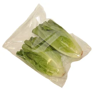 高品质防雾新鲜蔬菜可密封OPP透明塑料袋带胶条