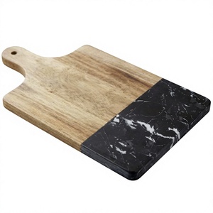 Juego de Tablas de Cortar Rectangulares de Madera de Acacia Sostenible Hechas a Mano por BS INTERNATIONAL, 2.0 cm de Grosor, Tabla para Cortar Carne, Apta para Lavavajillas - Product Image 5