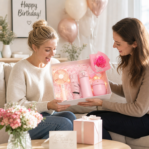 Magnifique ensemble cadeau comprenant un ventilateur à main, un parapluie et un humidificateur pour la fête des mères, les mariages et des idées de nouveaux produits pour <span class=keywords><strong>maman</strong></span> - Product Image 4