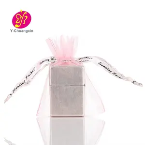 In Stock Cheaper Organza Drawstring Pouch Bag With Logo