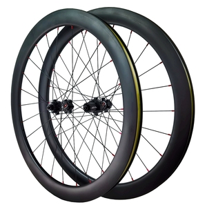 Juego de Ruedas de Carbono para Bicicleta de Carretera 700c Freno de Disco Center Lock QR Eje Pasante 15 12mm Clincher Carbono Tubeless HG MS XDR 12 Velocidades - Product Image 6