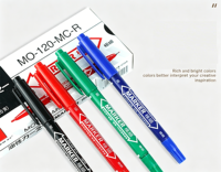 Marqueur à base d'huile, stylo contour noir, séchage rapide, stylo à base d'eau, marqueur artistique double pointe