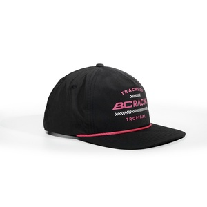 Gorras de Béisbol con Visera Plana de 5 Paneles OEM con Bordado de Nailon, Gorras con Cierre a Presión, Logotipo Personalizado, Deportes, Golf - Product Image 4