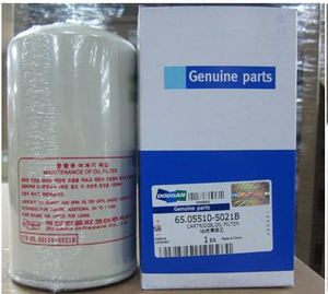Precio de fábrica <span class=keywords><strong>DOOSAN</strong></span>/DEVELON Filtro Auto Excavadora Filtro de aceite de motor 65,05510-5020B 65,05510-5021B - Product Image 1