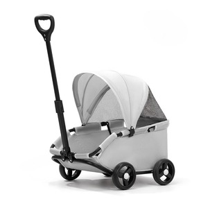 Factory Direct Lightweight Collapsible Pet Stroller 4 Wheels – OEM Breathable Small <b>Dog</b> Cat Carrier Trolley for Wholesale - Product Image 5