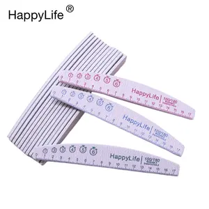 Professional 80/80 Grit Nail Files Mini Disaposible Custom Pink Zebra Japanese Nail Files 100/180 Nail File Set Custom Logo