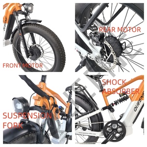 QUEENE/NOUVEAU 2025 Vélo Électrique Tout Suspendu 48V 52V 60V 72V 250W 2000W 3000W 26 Pouces Adulte TDE09Z - Product Image 6