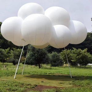 Actividades al aire libre Camping Mercado creativo Exhibición Nube inflable Modelo de aire Decoración de nube blanca personalizada - Product Image 5