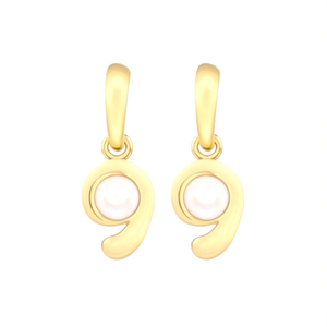 Boucles d'oreilles pendantes tendance en acier inoxydable 316L plaqué or PVD avec incrustation de perles et de cristaux pour femmes - Product Image 2
