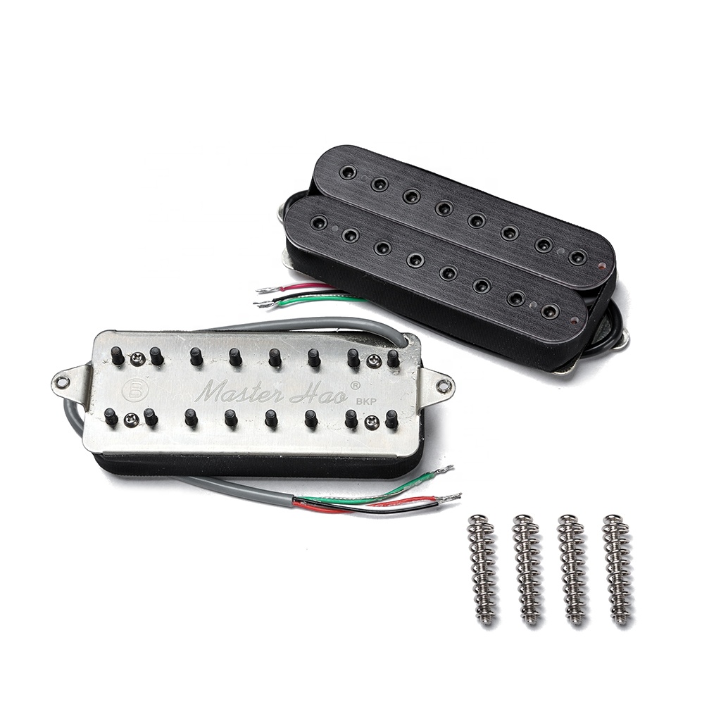 custom made high-quality Alnico V humbucker 8 strings guitar pickups hand wound electric guitar vintage pickups set