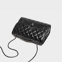 Tas selempang wanita modis harga pabrik, desain kulit imitasi PU, tas tangan rantai mewah, dompet wanita, tas selempang crossbody