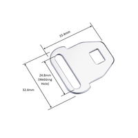 Boucle de sécurité compacte en acier inoxydable OEM ODM CA05 pour colliers de chien et de chat, à libération rapide, verrouillable, résistante au froid, durable et de haute qualité