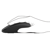 Mouse optik nirkabel 2.4Ghz, mouse ramping nirkabel untuk komputer Notebook PC, Laptop, komputer, Desktop, kantor