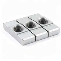 Écrou coulissant personnalisé en acier au carbone de grade 10.9, M10, zingué, pour quincaillerie de cadre en aluminium extrudé
