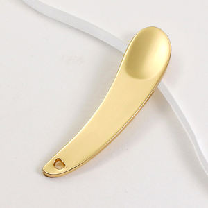 Kinwong Großhandel Mini Zinklegierung Kosmetikspatel Augencreme-Schöpflöffel Gold Silber Gesichtsmassagegerät Make-up Gesichtscreme-Löffel für - Product Image 6