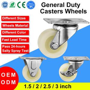 <span class=keywords><strong>Roulettes</strong></span> de service générale CMCL 45 mm, fabricants de <span class=keywords><strong>roulettes</strong></span>, vente en gros, polypropylène, plaque pivotante de 2 pouces, canapé, présentoir, roulette rigide - Product Image 1