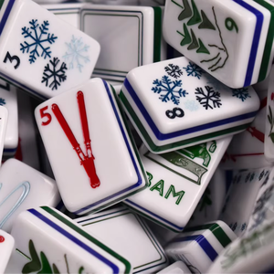 Let the Snow Come <b>Foldable</b> Plastic Poker <b>Table</b> | Casino Standard | 2 Players | Factory Real-shot Photos | Stock | Fast Shipment - Product Image 1