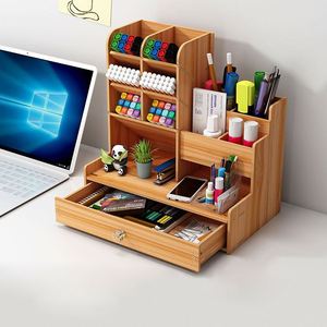 Mỹ phẩm lưu trữ hộp xoay bút chủ Máy tính để bàn công suất lớn trang điểm bàn chải son môi Eyeshadow tổ chức kệ - Product Image 1