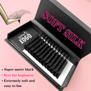 Cashmere tối lông mi mềm 0.03 05 07mm J B C CC D DD L Vegan Cashmere Lash mở rộng - Product Image 5