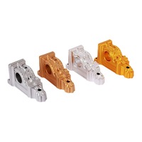 Matériel de support de fenêtre double moderne 33mm-35mm Supports de tringle à rideau romaine en aluminium avec accessoires de support en plastique de fer PVC
