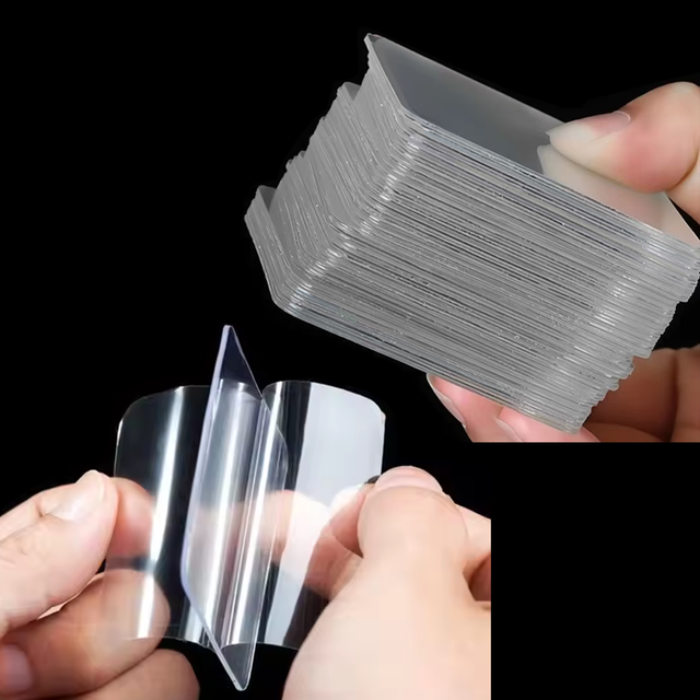 Double Sided Adhesive Pad Heavy Duty Square Washable Gel Clear Sticky Nano Tape for Wall Mounting Hanging