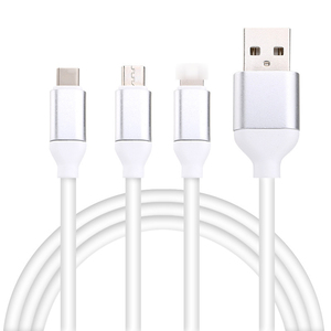 สายชาร์จเร็ว1.2ม. 4FT 3 in 1สำหรับโทรศัพท์มือถือสาย USB สายข้อมูล2A สำหรับ <span class=keywords><strong>I11Pro</strong></span> Micro USB Android Type C ชาร์จเร็ว - Product Image 6