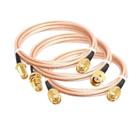 Cable de Extensión Adaptador RF Kontec CC RG174 Coaxial de Baja Pérdida 1 Conductor 50 Impedancia Conectores SMA BNC TNC N DC~6.0GHz