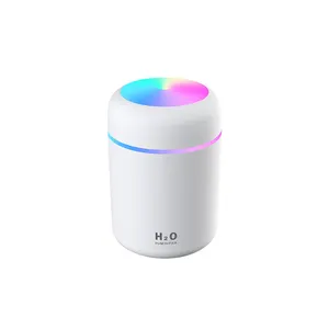 뜨거운 판매 공기 가습기 디퓨저 H2o 안개 메이커 자동차 공기 가습기 Dq107 다채로운 RGB Led 조명