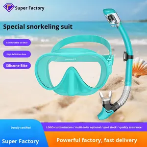 Set Completo per Snorkeling Unisex in Silicone Liquido e Materiale PC, Protezione Nasale e Boccaglio in Silicone, Prodotto a Shenzhen per Immersioni e Nuoto - Product Image 2