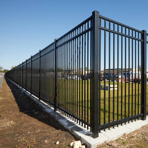 Easily Assembled <strong>Steel</strong> <strong>Fence</strong> <strong>Post</strong> And Square Tube Designs Outdoor Home Use Residential <strong>Steel</strong> <strong>Fence</strong> Panels - Product Image 1