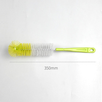 Brosse bleue à long manche en nylon doux pour biberon nettoyage et élimination des taches brosse à biberon pour biberon