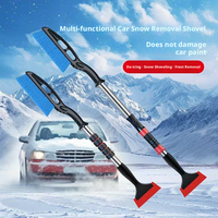 Grattoir à glace portable pour voiture, brosse à neige détachable, outil de déneigement hivernal pour pare-brise de véhicule, dégivreur
