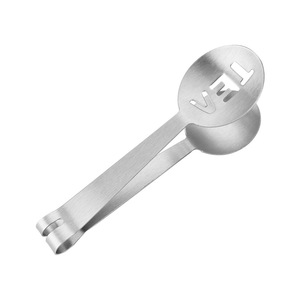 Tea Tongs 430 Stainless Steel Round Tea <b>Clips</b> For Tea Bag Household Multi Purpose Creative Minimalist Design Simple Style - Product Image 5